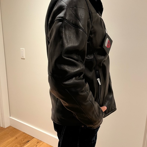 Leather jkt, classic styling - Picture 5 of 14